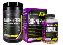 Load image into Gallery viewer, Havok Neuro + Burner Shred Stack Cut Fat, Boost Energy, Stay Focused